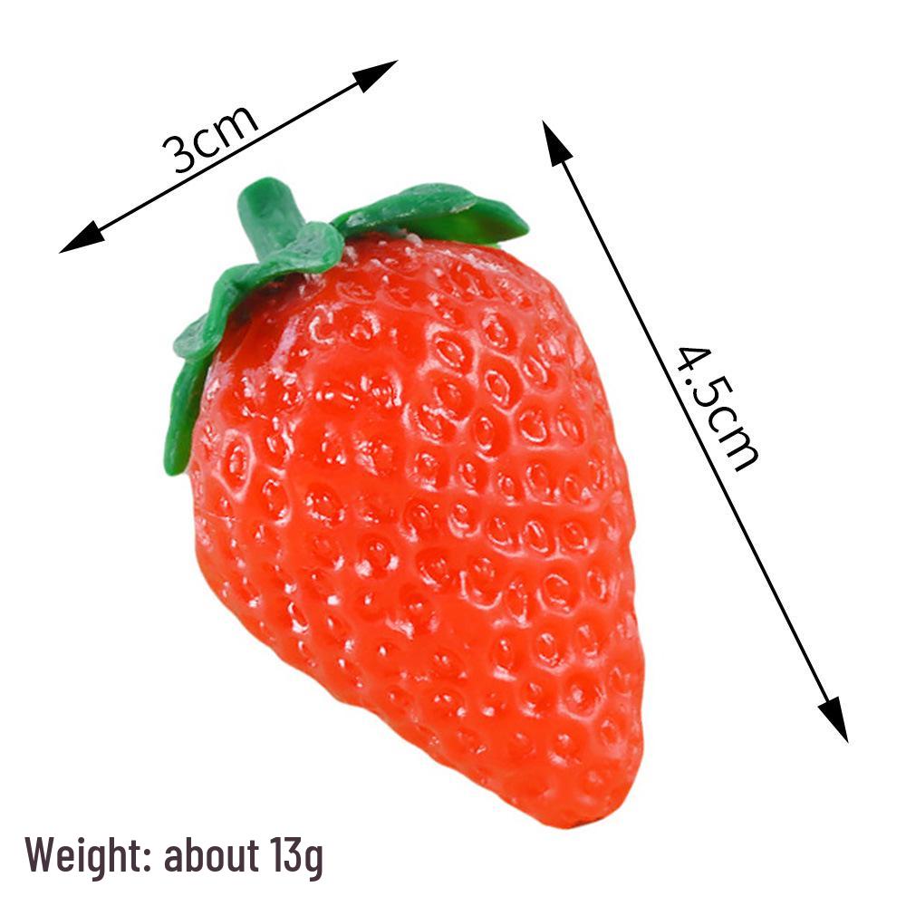 3D Strawberry Model: Red Strawberry & Cream Display Prop for Film, TV & Photography