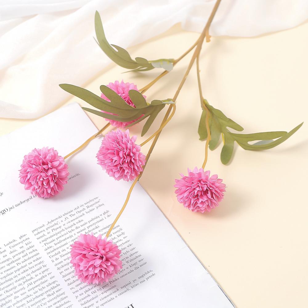5 Heads Artificial Chrysanthemum Flowers 51cm Fake Bouquet For Party Vase Table Home Christmas Decor Garden Wedding Decoration