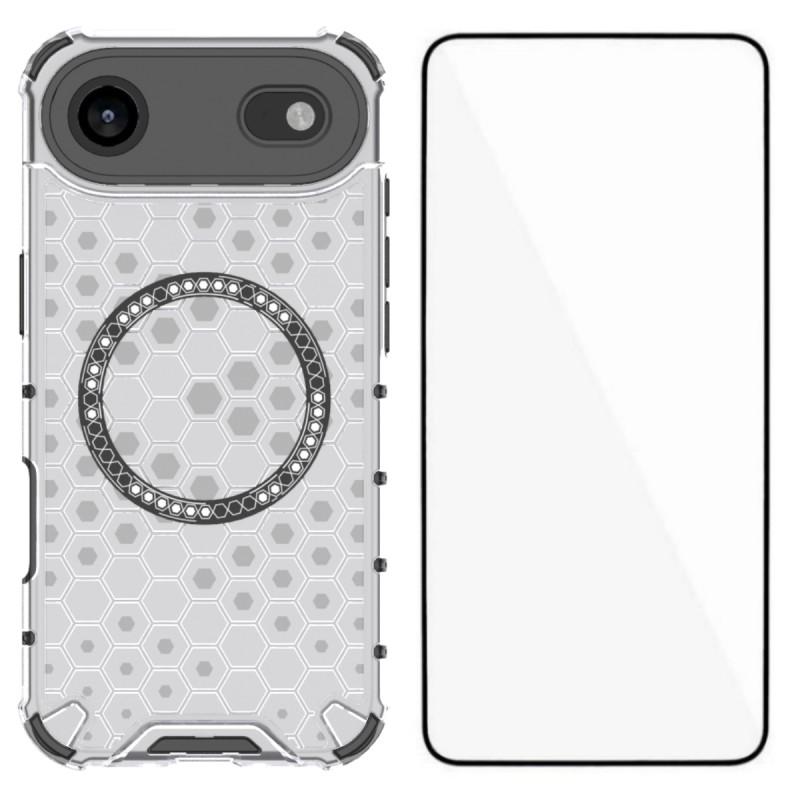 For iPhone 17 Air Case Compatible with MagSafe WANLONFENG FC Series TPU+PC Phone Cover with Tempered Glass