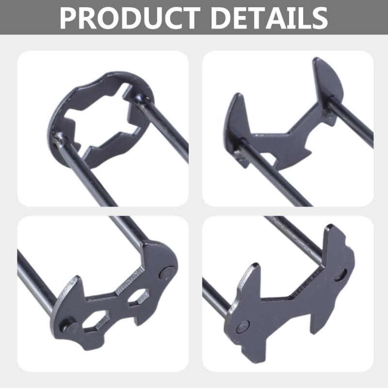2Pcs Multifunctional Plumbing Repair Tool Flumes Sink Wrench Sink Faucet Key Plumbing Pipe Wrench Bathroom Wrench Tool