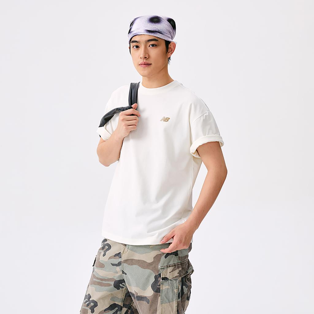 New Balance Sports Life Collection SS25 T Shirt Men's Ivory White AMT52300-CIC