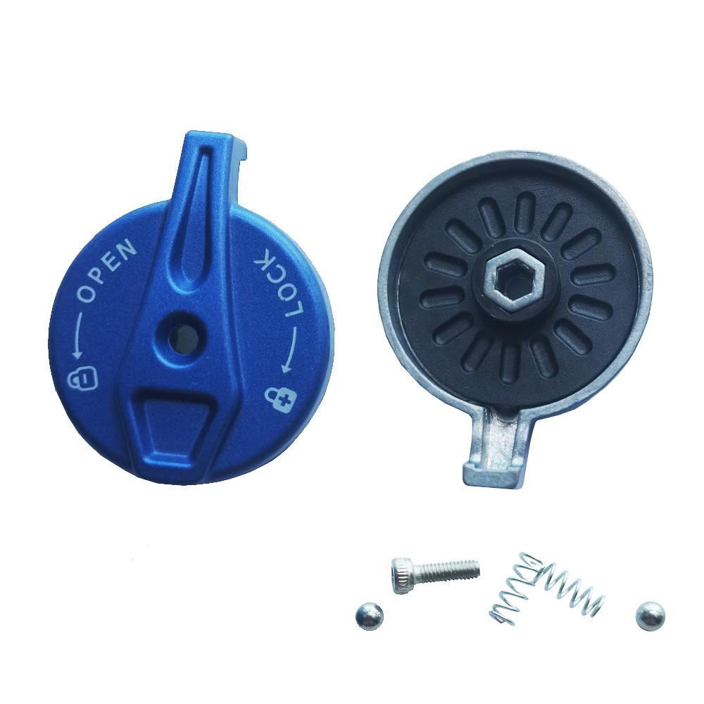 

Кришка блокування передньої вилки гірського велосипеда: Кришка з алюмінієвого сплаву та ABS з регулюванням м якості/жорсткості та заміною з дротовим керуванням.