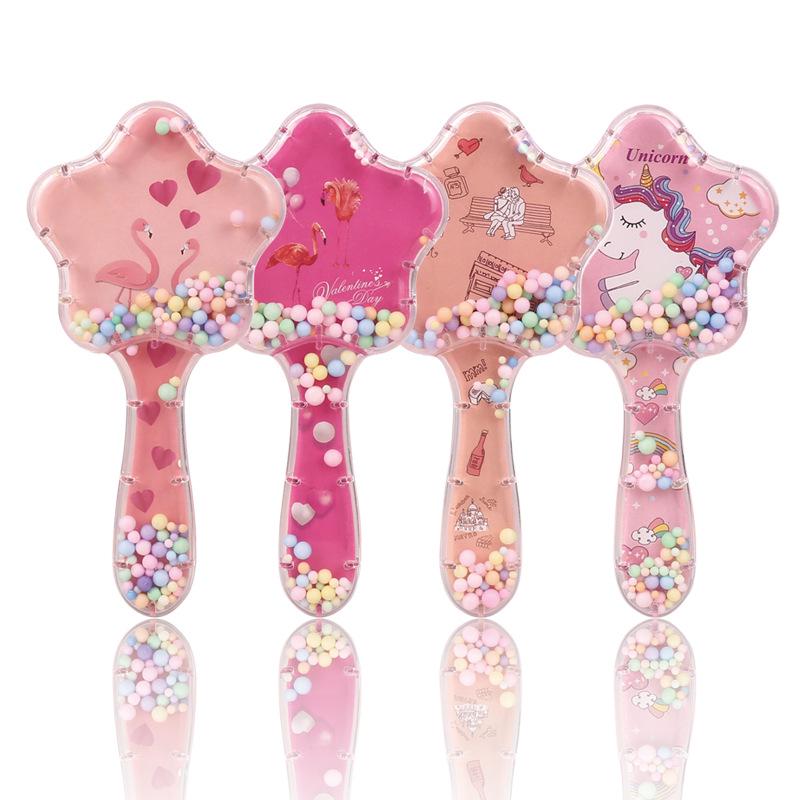 Pentagram Cartoon Magic Comb: Transparent, Anti-Tangle, Portable Hair Smoothing Comb for Kids