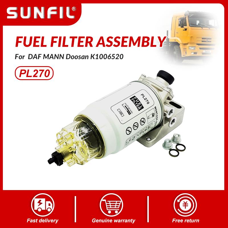 PL 270  P551034 Fuel filter Assembly   for  DAF MANN Doosan K1006520 