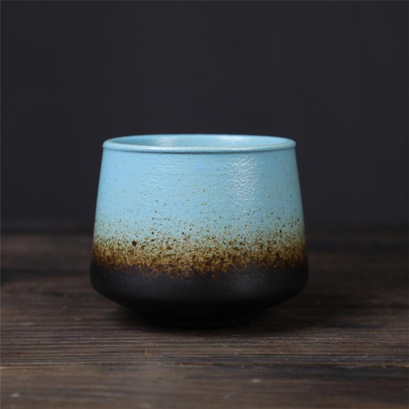 200ml Gradient Ceramic Coffee Cup - Espresso Cup + Latte Cup + Milk Mug, Heat-Resistant Matte Glaze Teacup for Cafes & Home Use