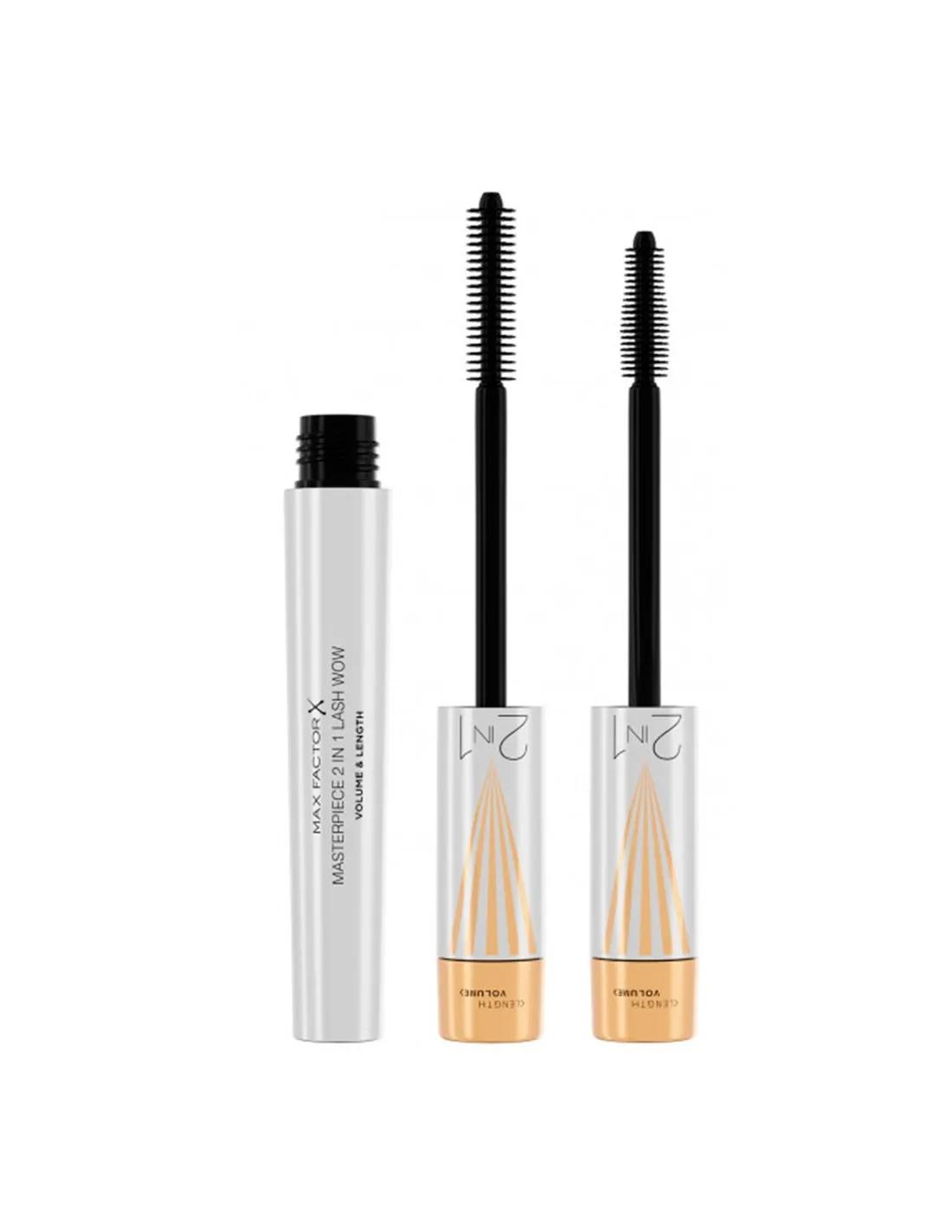 Max Factor Masterpiece 2 In 1 Lash Wow Volume y Length 001-Черный 7 мл