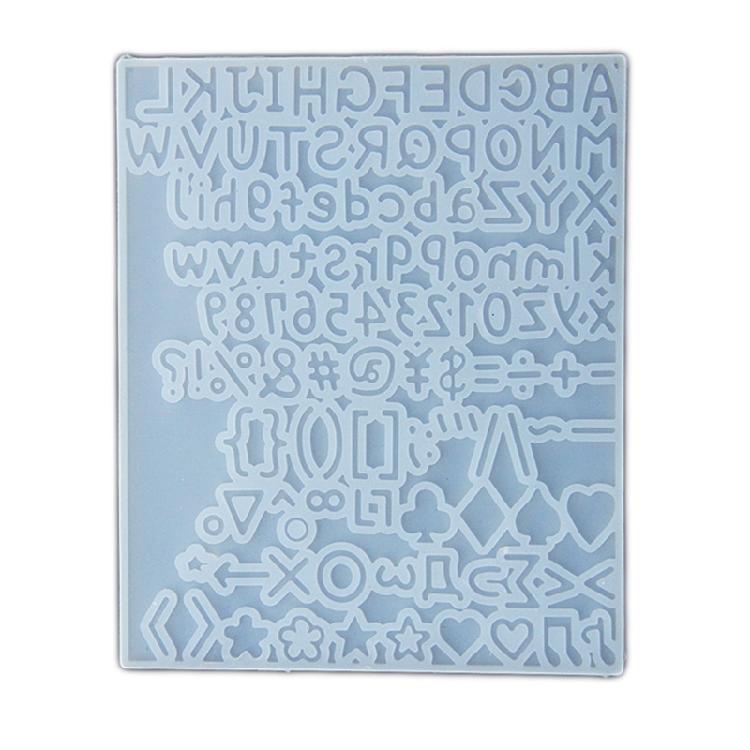 Small Silicone Mold Flexible Resin Mold Letter and Number Shape Easy Releasing Mold Perfect for Keychain and Resin Art 1