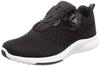 Four Sense Men's FOSN-003M Dial Running Shoes, Easy To Put On and Take Off, Size 25.5cm, Black