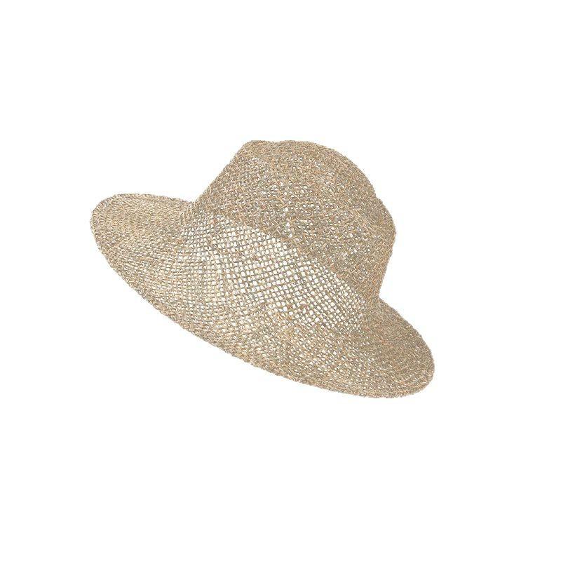 

Летние дорожные шляпы Соломенные шляпы с солью Женские Европейские и американские шляпы от солнца с широкими полями из натуральной соломы Дорожные шляпы для отпуска Пляжные шляпы от солнца