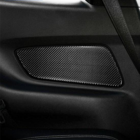 Carbon fiber Auto styling Car Rear Door Panel Cover Trim For Ford Mustang 15-21