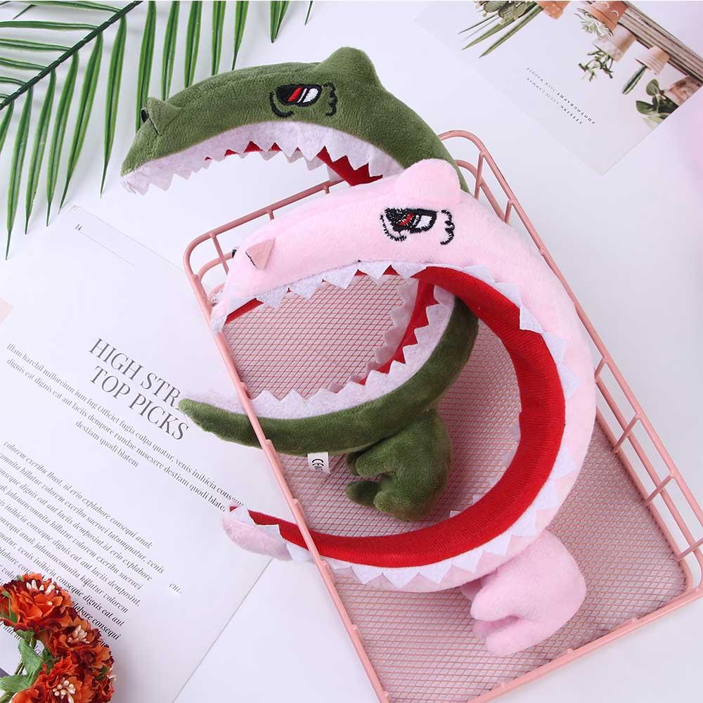 Accessories Women Animals Washing Face Hairband Dinosaur Headbands Shark Fish Cartoon Hair Hoop