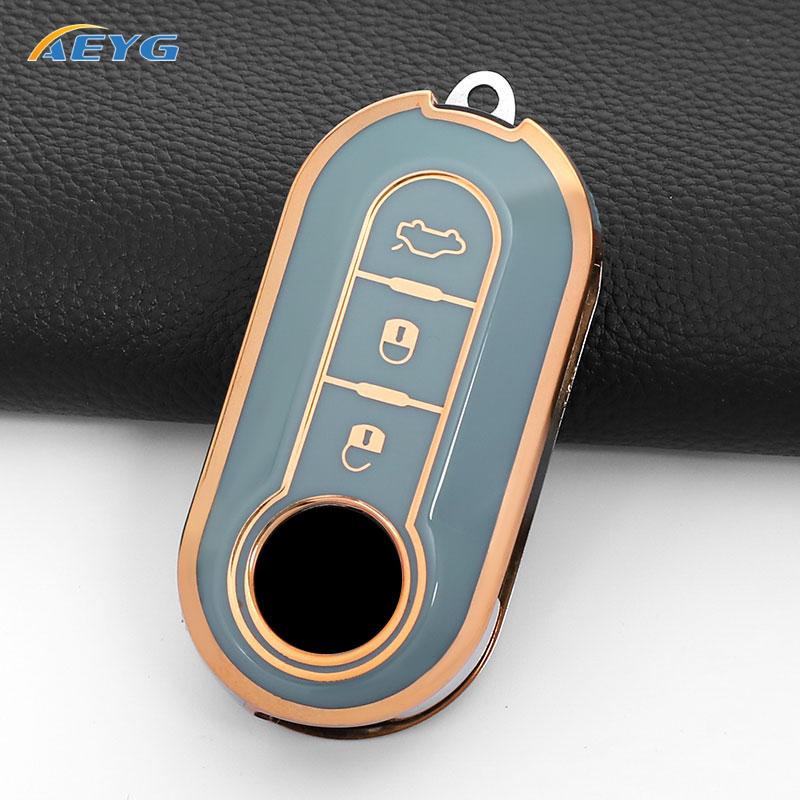 Capa Protetora para Chave de Carro Para FIAT 500 Ducato Punto Panda Lancia Musa Para Citroen Jumper Peugeot Boxer Acessórios