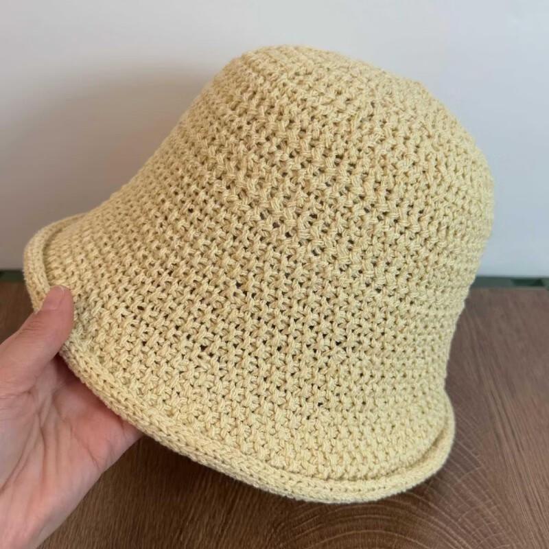 OEING Women's Summer Hollow-Out Bucket Hat