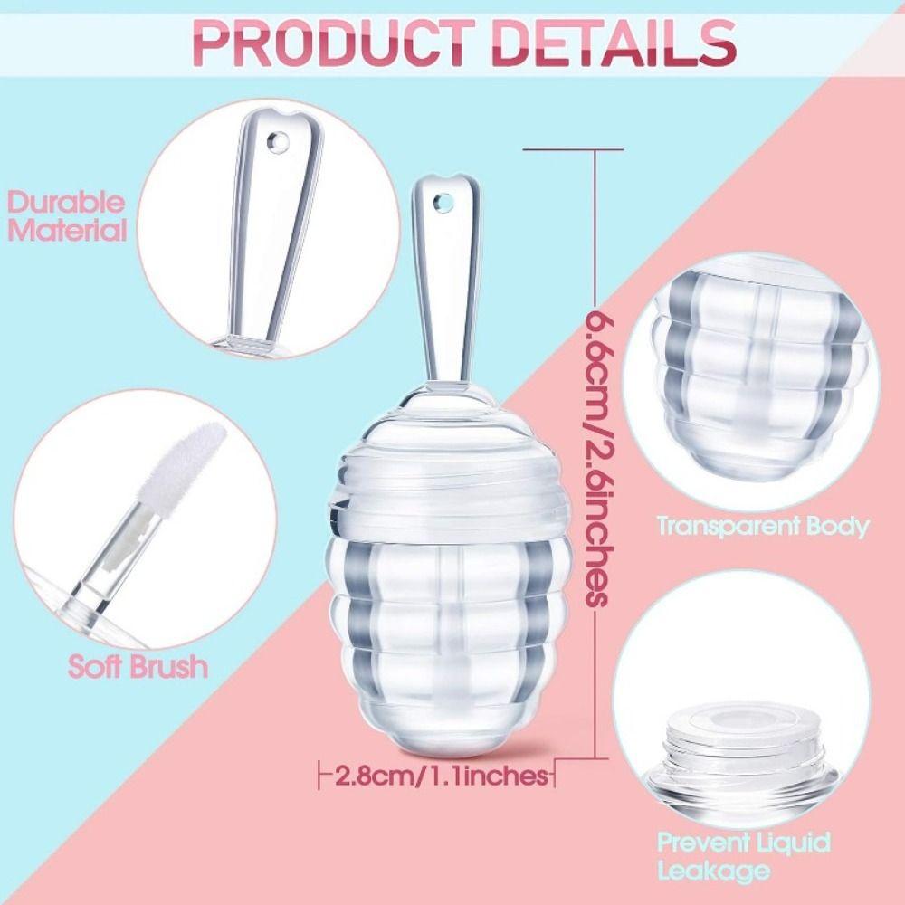 DIY Empty Honey Pots Honeycomb Shape Empty Lip Gloss Bottle Honeycomb Lip Gloss Empty Tube  Travel