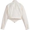 Levis X Andersson Bell Collaboration FW24 Triangle Hem Minimalist Casual Long Sleeve Denim Jacket Women jackets White 000E4-0000
