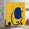 Abstract Art Shower Curtain Modern Minimalist Decor Bathroom Fabric Liner Waterproof Vintage Geometric Pattern Backdrop