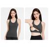 New Yoga Tank Top Double Layer High Elasticity Moisture wicking Strap with Chest Cushion Shockproof Sports Underwear for Women