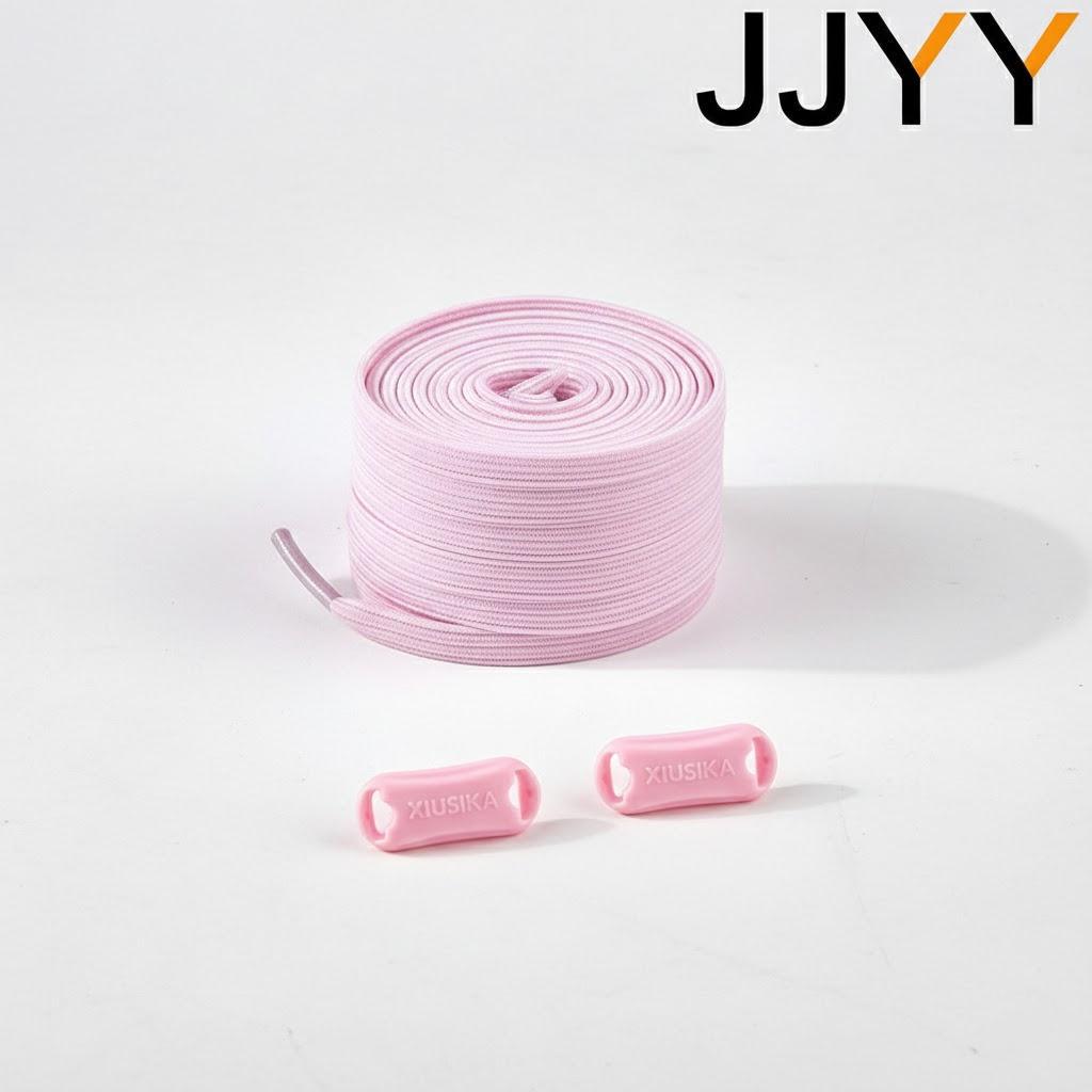 1Pair No Tie Elastic Shoelaces for Sneakers Flat Rubber Bands Quick Fit for Kids and Adults Durable Shoelace Replacement