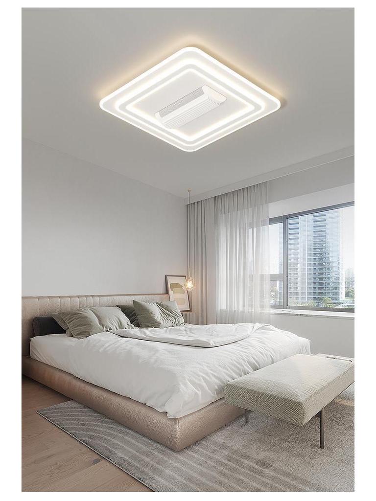 2024 Smart Full Spectrum Ceiling Light with Voice-Controlled Leafless Fan