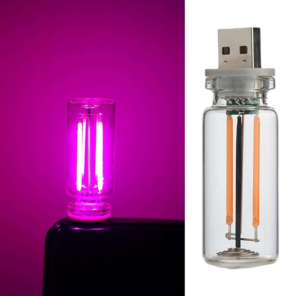 Portable DC 5V Car Night Light Colorful Adjustable Filament Lamp Touch Control Atmosphere LED Room Decor