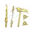 MOC Figurine Accessoires Briques de Construction Épée Fléchette Serpent Doré Bâton Armure Cape Cheveux Films Poupées Briques Compatibles Jouets N12