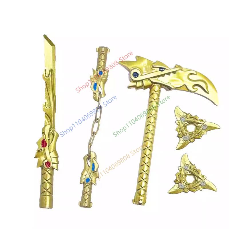 MOC Figurine Accessoires Briques de Construction Épée Fléchette Serpent Doré Bâton Armure Cape Cheveux Films Poupées Briques Compatibles Jouets N12