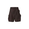 Nike ACG Snowgrass Cargo Shorts With Elastic Waist And Storage Pocket Details Men Bottoms Dark-Brown DN3946-220