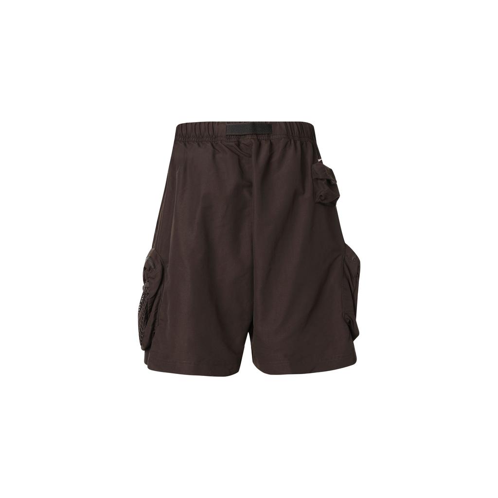 Nike ACG Snowgrass Cargo Shorts With Elastic Waist And Storage Pocket Details Men Bottoms Dark-Brown DN3946-220