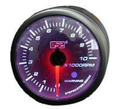 AUTOGAUGE Tachometer SM Smoke Lens White Face White LED 60