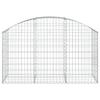 VidaXL Panier de Gabions Arqué Cage à Gabion Mur de Gabion Panier à Pierre Gabion pour Pierre Jardin Patio Extérieur 153454