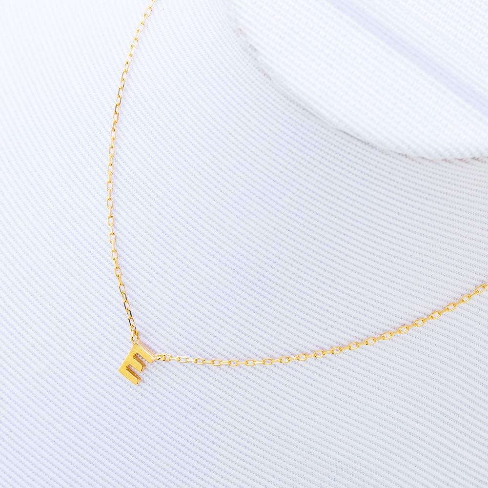 BLOOM 18K Yellow Gold Initial Necklace [Official] Women's (E) 0304-2560-0019-0000
