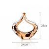 Amber Painted Fluttering Ribbons Glass Crafts Ornaments Desk Decoration Creative Twisted Ribbon Sculpture Room Aesthetics Decor