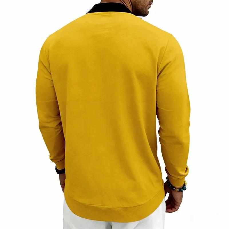 Herren Einfarbige Baseballkragenjacke Lässige Reißverschluss-Bomberjacke Leichter Streetwear-Mantel für Frühling Herbst