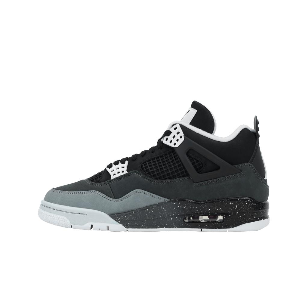 Air Jordan 4 Retro Fear 2024 Scarpe da Ginnastica da Uomo Nero Bianco Antracite FQ8138-002