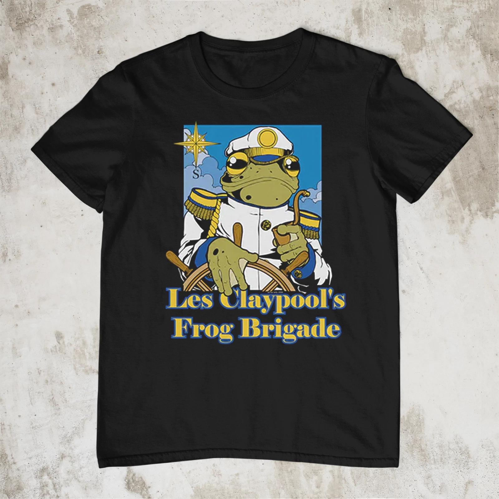 Les Claypool Frog Brigade T-shirt Black Short Sleeve All Sizes S-5Xl 1T81 XS