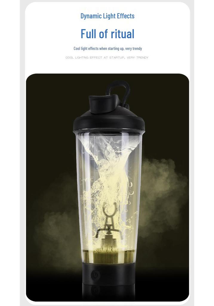 Electric Shaker Cup for Protein, Milk, and Coffee Drinks