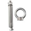 1/5Pcs Stainless Steel Expansion Anchor Eyebolt Silver Ceiling Hook  Concrete Brick Wall