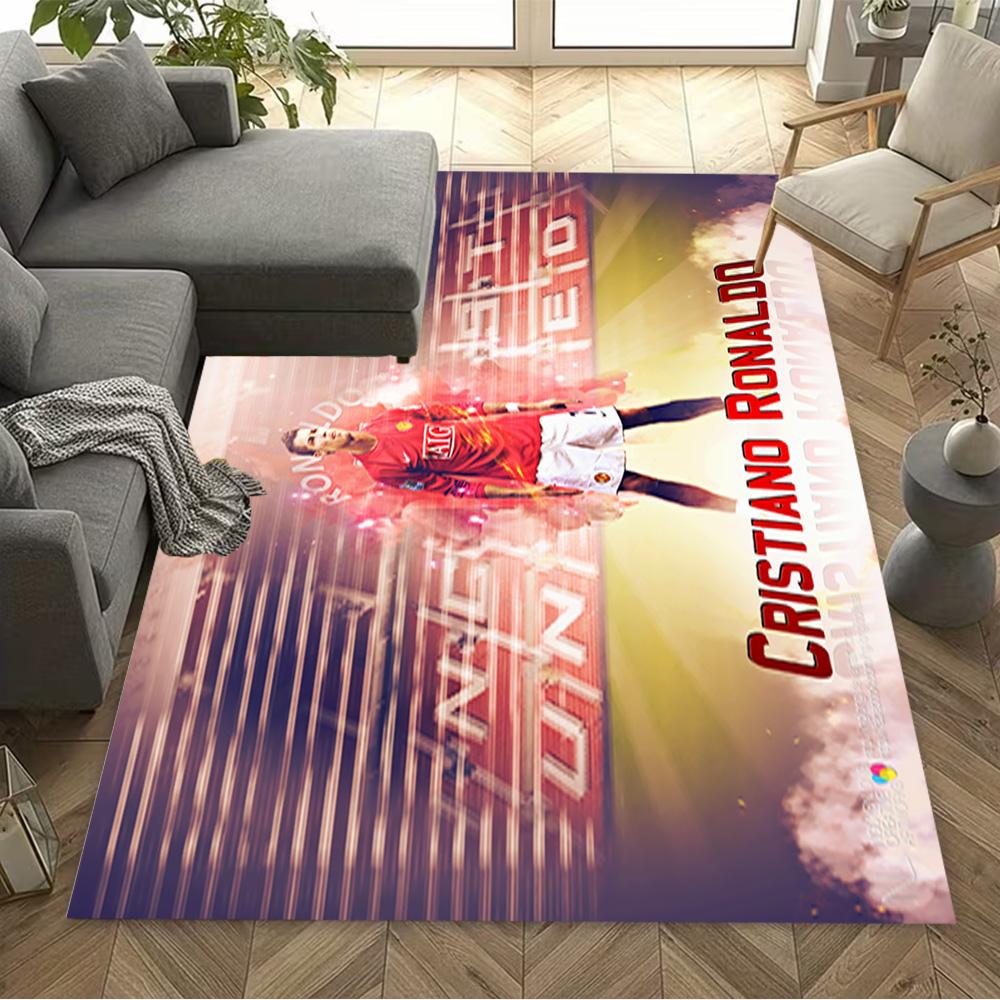 Football Players Floor Mat Design for Outdoor Living Rooms Foyer Entryway Anti-slip Rug Decorate Offices Perfect Birthday/Christmas Gift Idea