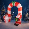 7.87FT Yard Lawn Party Decoration Inflatable Snowman Santa Arch Toy LED Lit Xmas Home Supplies Ornaments Christmas Holiday Gifts