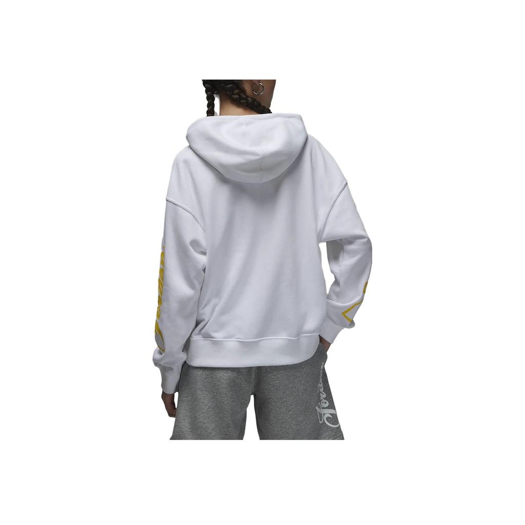 Jordan Kangaroo Pocket Long Sleeve Hoodie Women Hoodie White DZ3379-100