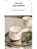 Ceramic Heat-Resistant Coffee Milk Jug with Dual Scale - Small Measuring Cup for Simple, Healthy Use