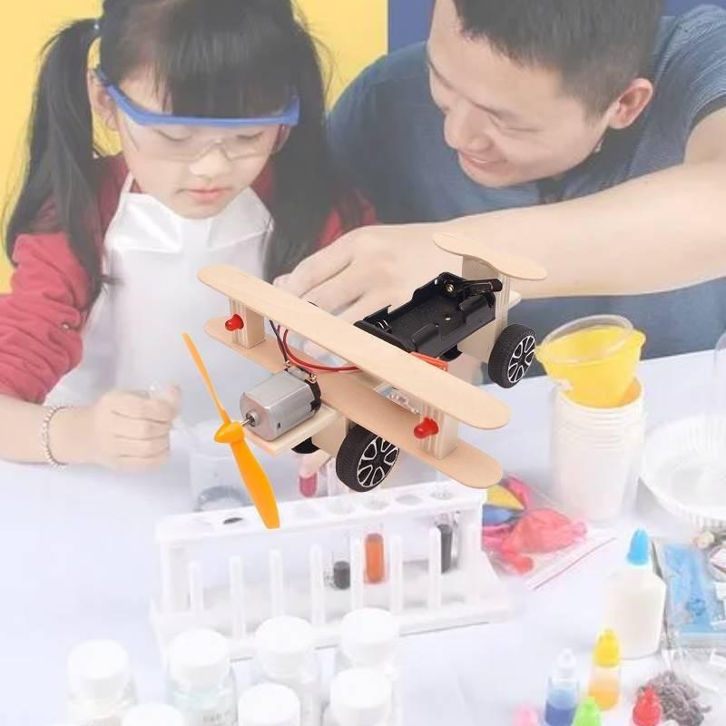 Wooden Diy Gliding Airplane Model For Kids Science Experiment Stem Education