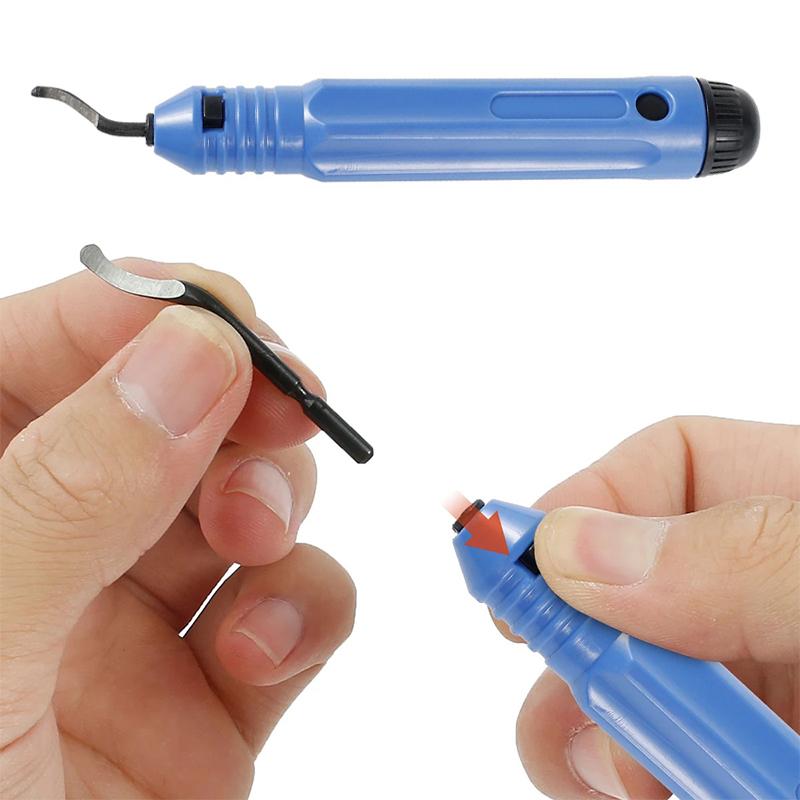 Burr Cutter Trimming Knife Scraper Rotary Deburr Blades Burr Remover Edge Trimmer Deburring Hand Tool For Wood Plastic Aluminum