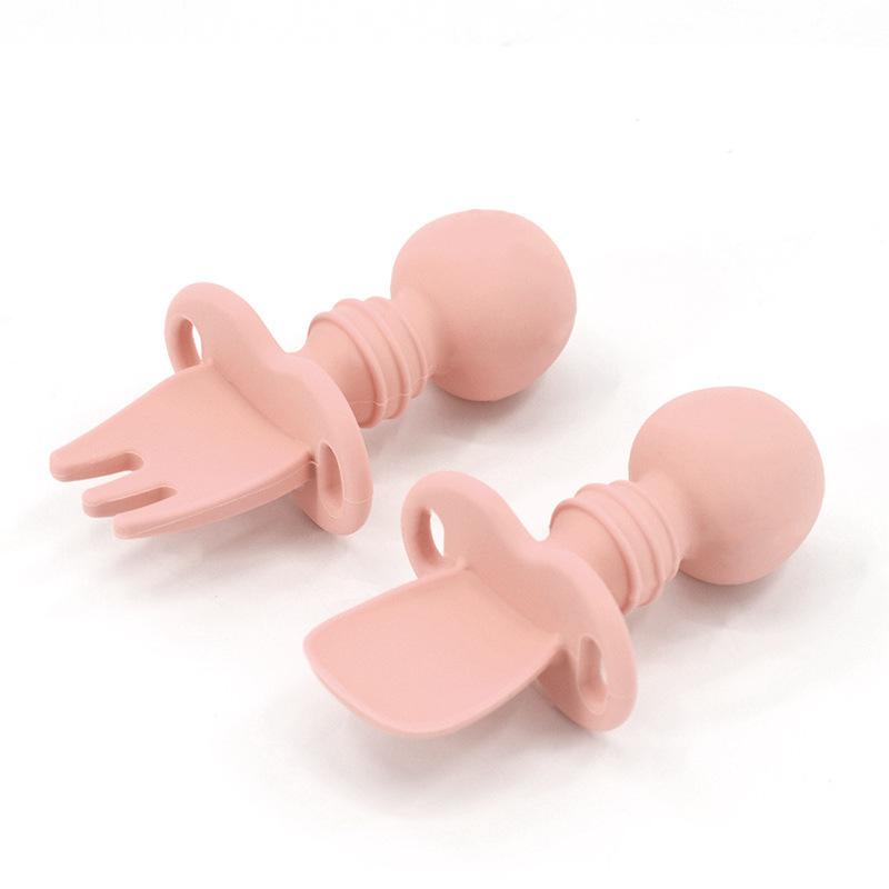 Baby Short-handled Teething Spoon for Learning To Eat