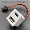 Dual Port USB C Charging Power Socket Double Layer Female Base Fast Charging with USB Reading Lamp for Travel Use