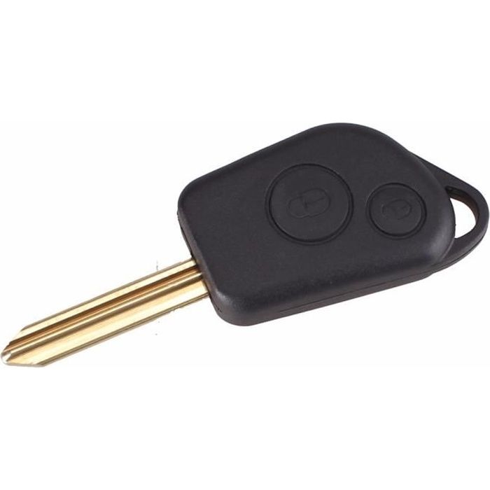 Kryt klíče pro Citroen Berlingo Picasso Saxo Xsara Peugeot Partner - 2 tlačítka - Dálkový ovladač s planžetou Phonillico®