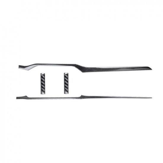 4Pcs For Mazda CX-9 2016- Carbon Fiber Interior Dashboard Cover Trim