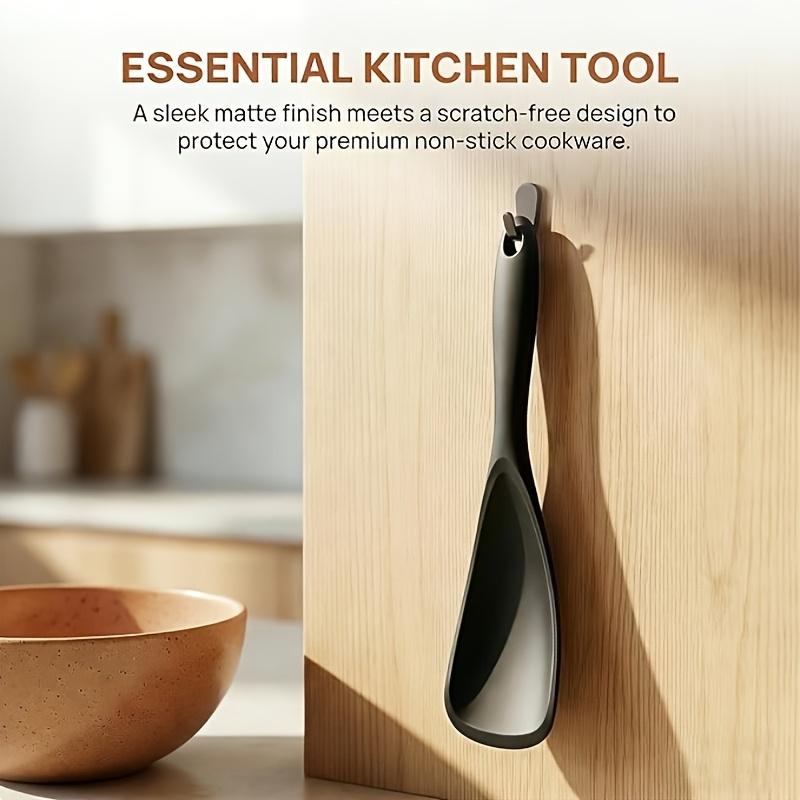 Silicone Duckbill Spatula Heat Resistant Integrated Cooking Shovel Nonstick Pan Turner Multi Purpose Sauce Stirring Spoon