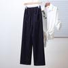 DIMANAF 2025 Autumn Plus Size Women Jeans Pants Denim Elastic Basic Blue High Waist Trousers Oversize New Pants 5XL