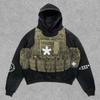 Spring and Autumn American Retro Skull Skull Skeleton Series 3D Digital Printing Trend Hoodie Sweater